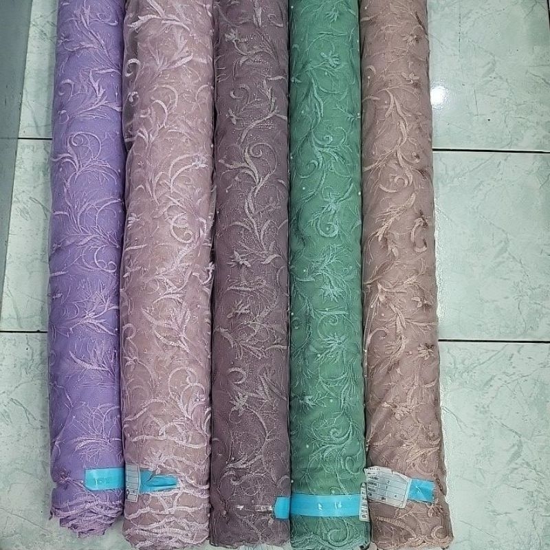 kain tile gliter mutiara j2.warna pd foto berikut