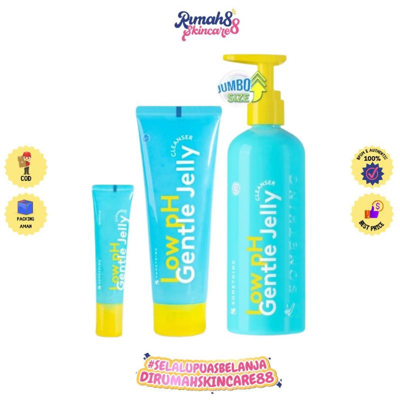 SOMETHINC Low pH Gentle Jelly Cleanser Face Wash 15ml / 100ml (Sabun Cuci Muka Pria dan Wanita)