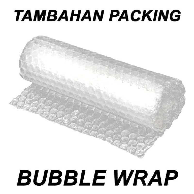 

BUBBLE WRAP TAMBAHAN PACKING AMAN TANPA PECAH, PATAH, RUSAK