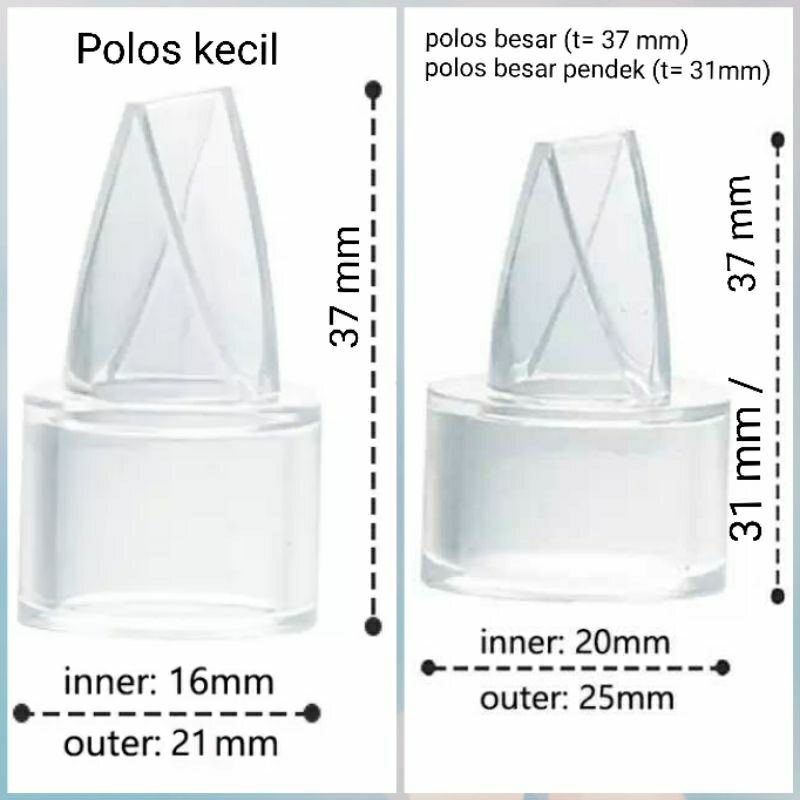 valve polos besar valve polos kecil. iq baby unimom reliable gabag tommee tippee