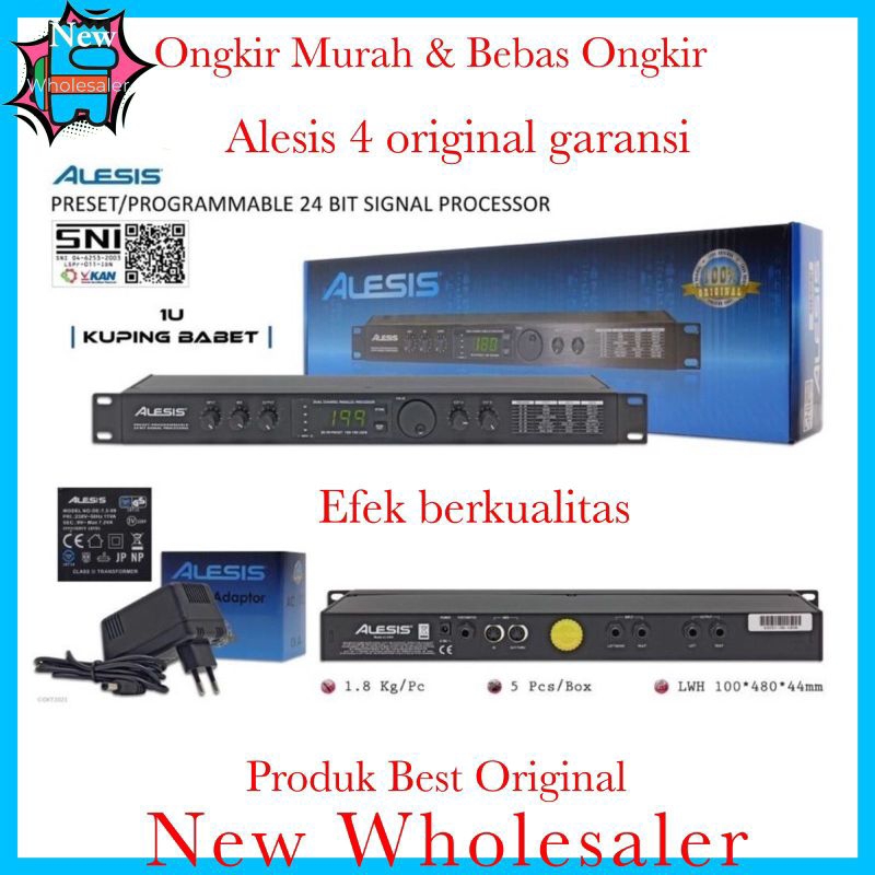 Efek Vocal alesis alexis 4 audio effect 200 program original garansi resmi sni