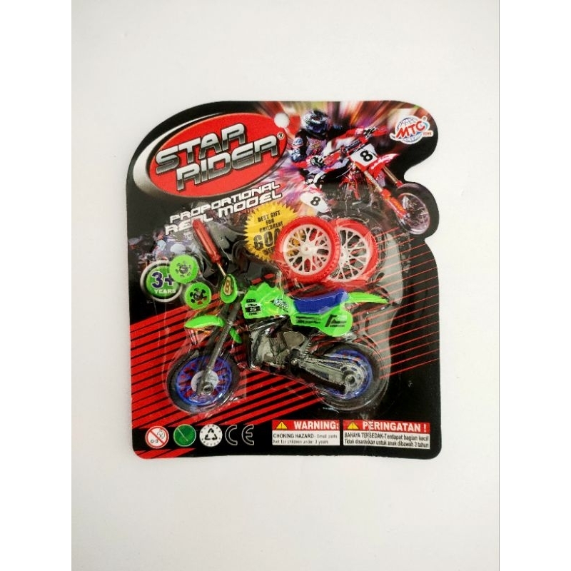 Mainan Motor Cross Star Rider / Mainan Anak motor/ Mainan Motor Cross Anak