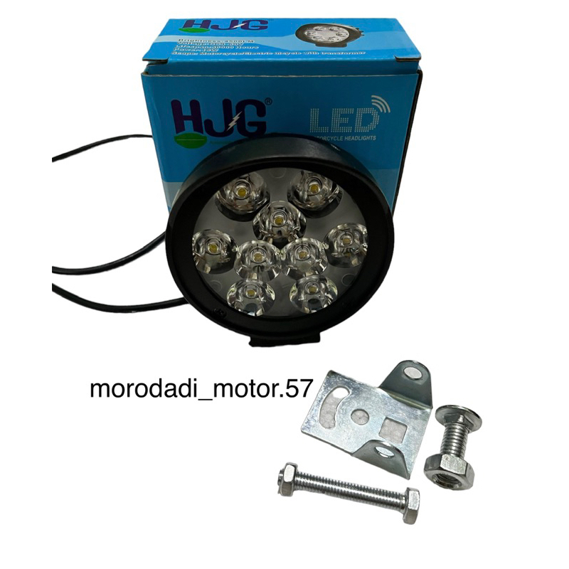 Lampu tembak sorot led cree 9 mata led HJG waterproof universal semua motor lampu tembak topi 9 mata