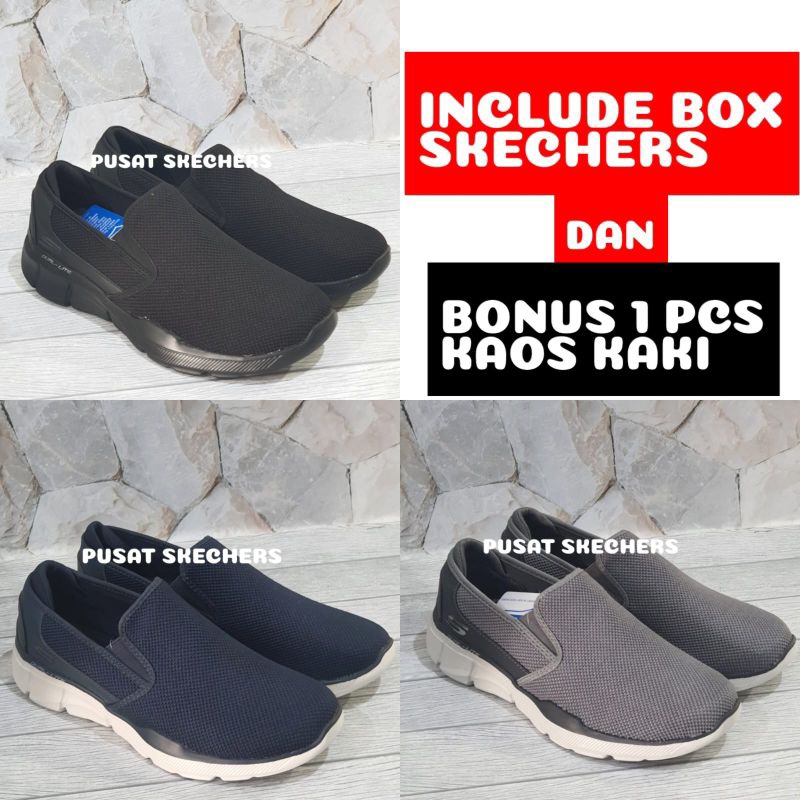 SEPATU PRIA SKECHERS EGUALIZER SLIPON MEMORY FOAM