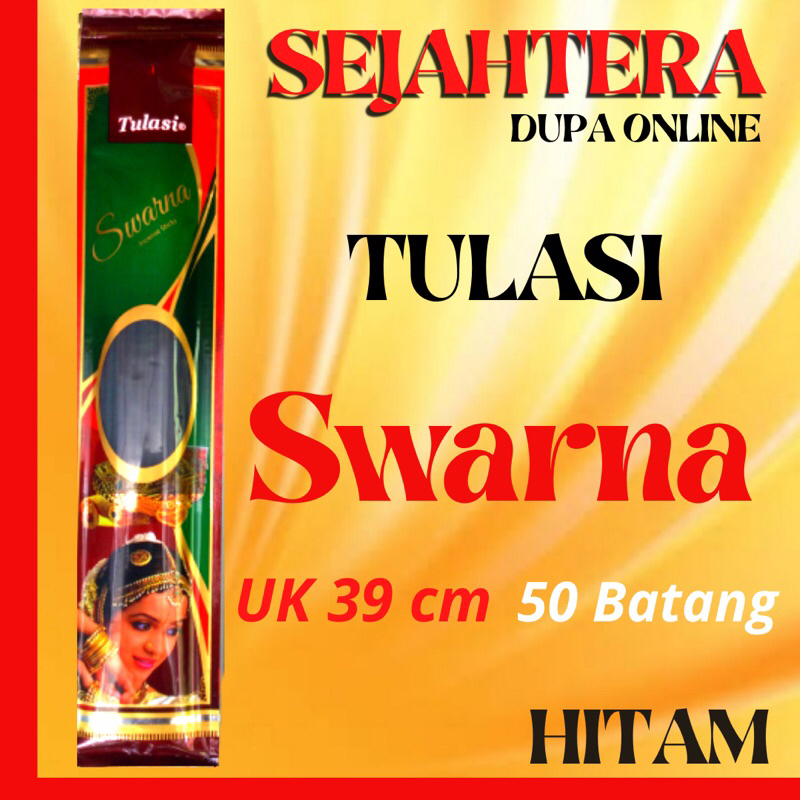 Dupa Hio India Tulasi “SWARNA” isi 50btg HITAM Pouch