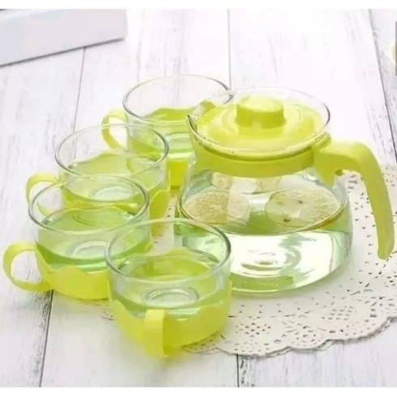 TEKO KACA SET 5 IN 1 CANTIK