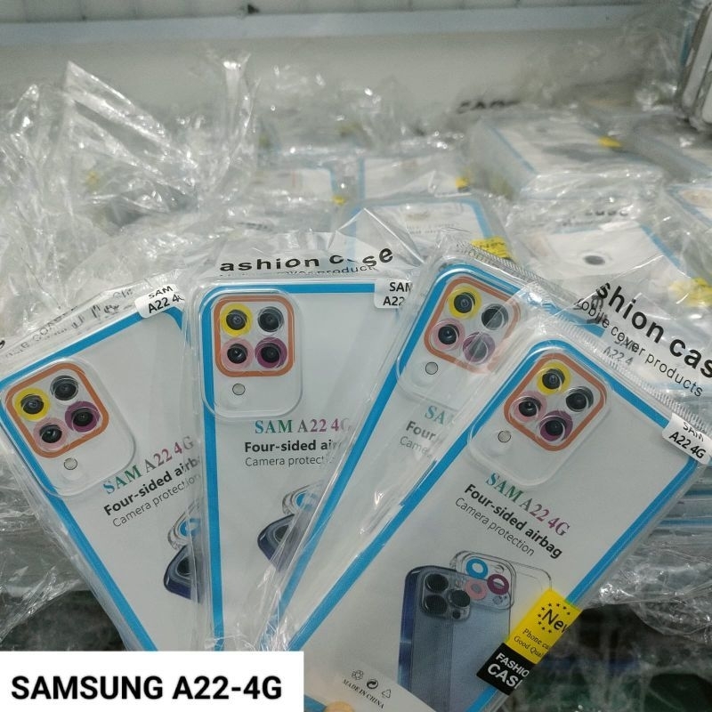 Softcase Silikon SAMSUNG A22- 4G Clear Case Bening Casing Full pelindung
