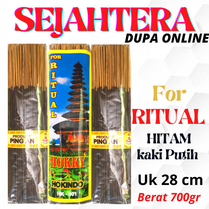 Dupa Hio Wangi “FOR RITUAL” 700grn28cm Hitam Kaki Putih