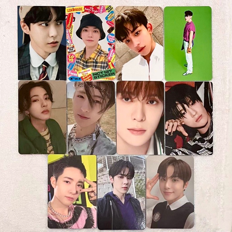 PC Photocard NCT 127 Dream WayV Doyoung bene sg20 hottracks china, Taeyong mumo sticker, Lucas photo