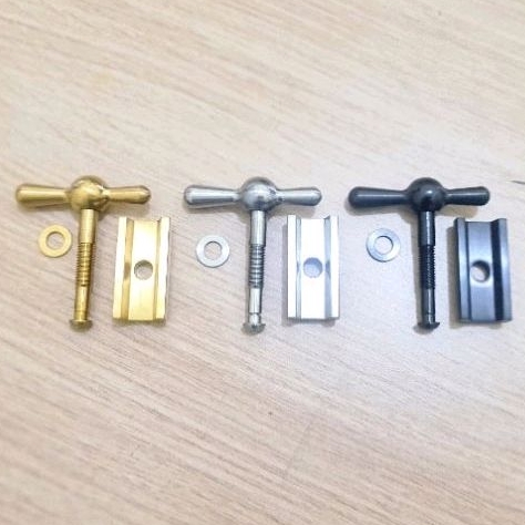 Hinge clamp lever full titanium premium Cocok sepeda lipat folding bike seli brompton pikes 3 sixty trifold handlepost Hinge Clamps