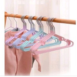 HANGER GANTUNGAN BAJU COATING BESI KAWAT PER PACK