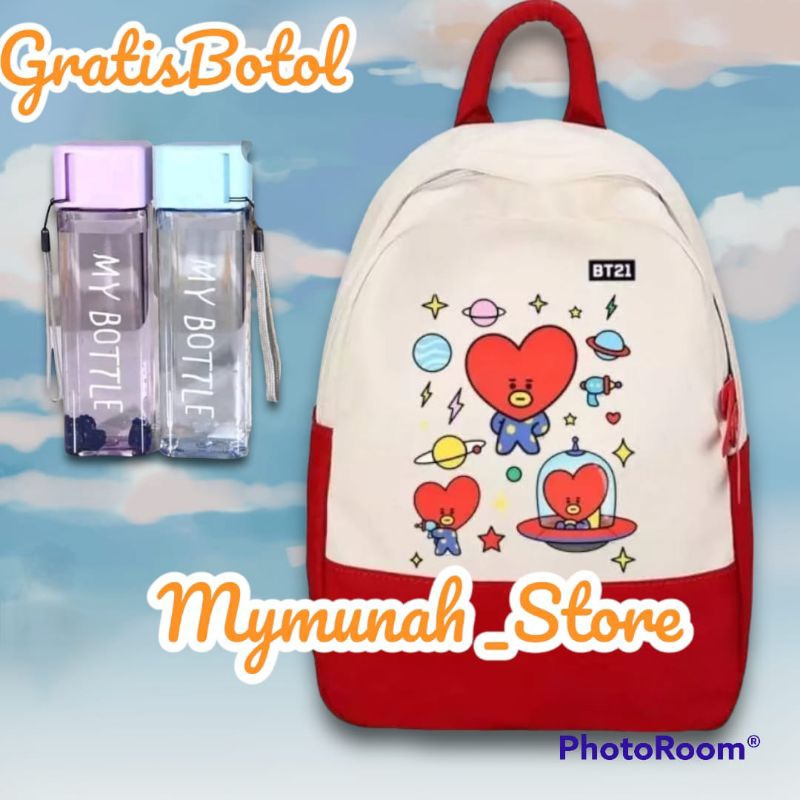 Tas Ransel Sekolah SD TK Anak Perempuan BT21 Lucu