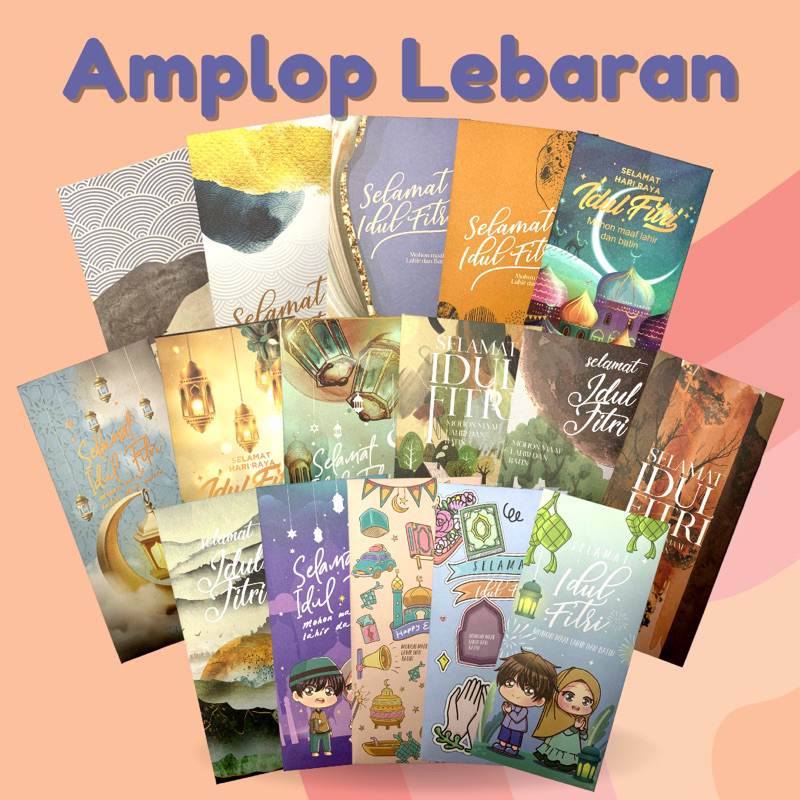 

AMPLOP LEBARAN MURAH ( 8 pcs isi 4 motif )