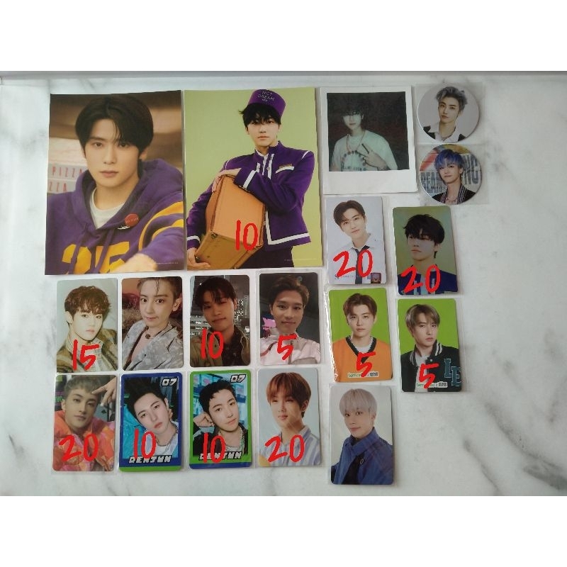 postcard jaehyun jaemin photopack sg22 pola hello future cc rollin ridin somethinc holo aladin lemon