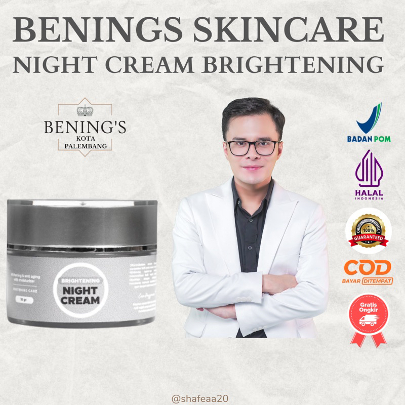 Benings Skincare By DR OKY PRATAMA - Night Cream Brightening