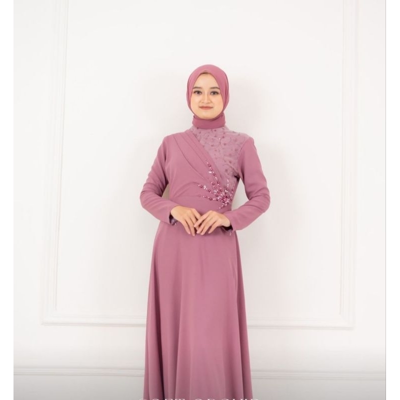 Azalea dress - gaun pesta muslimah - gaun kondangan Lamaran Lebaran