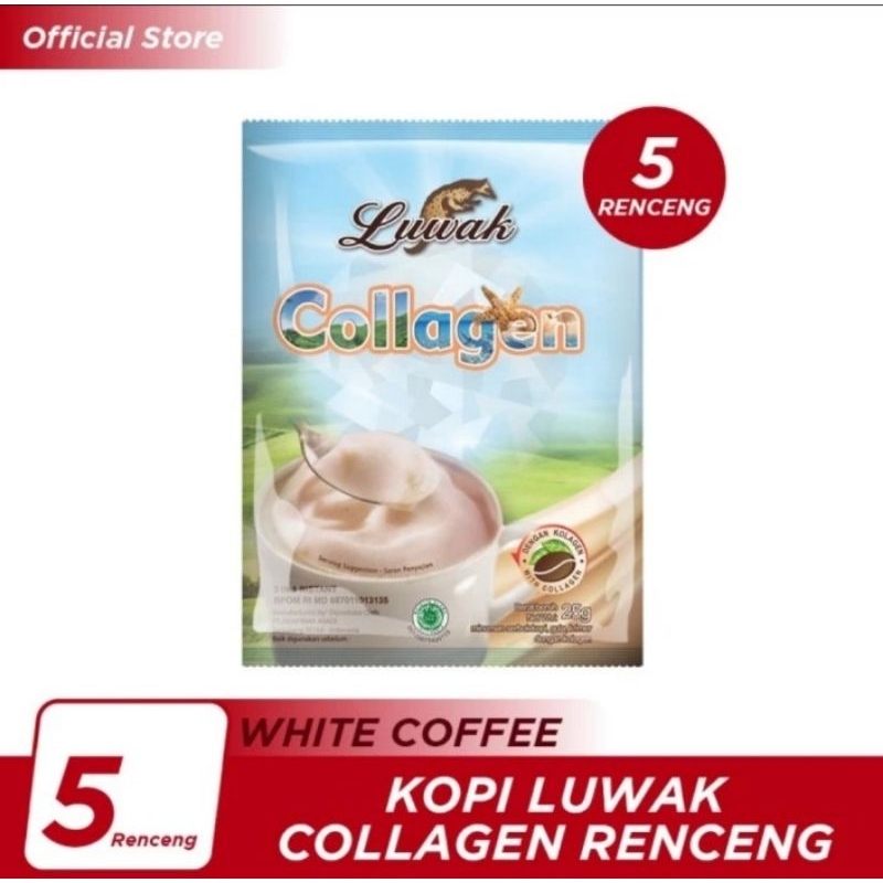 

Kopi Luwak Collagen 5 Renceng 10x25gr