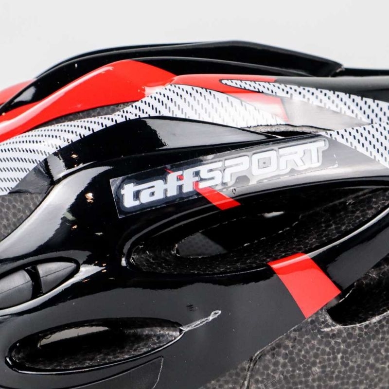 TaffSPORT Helm Sepeda Gunung Dewasa Ringan Dengan Ventilasi Udara Unisex EPS Foam PVC Shell