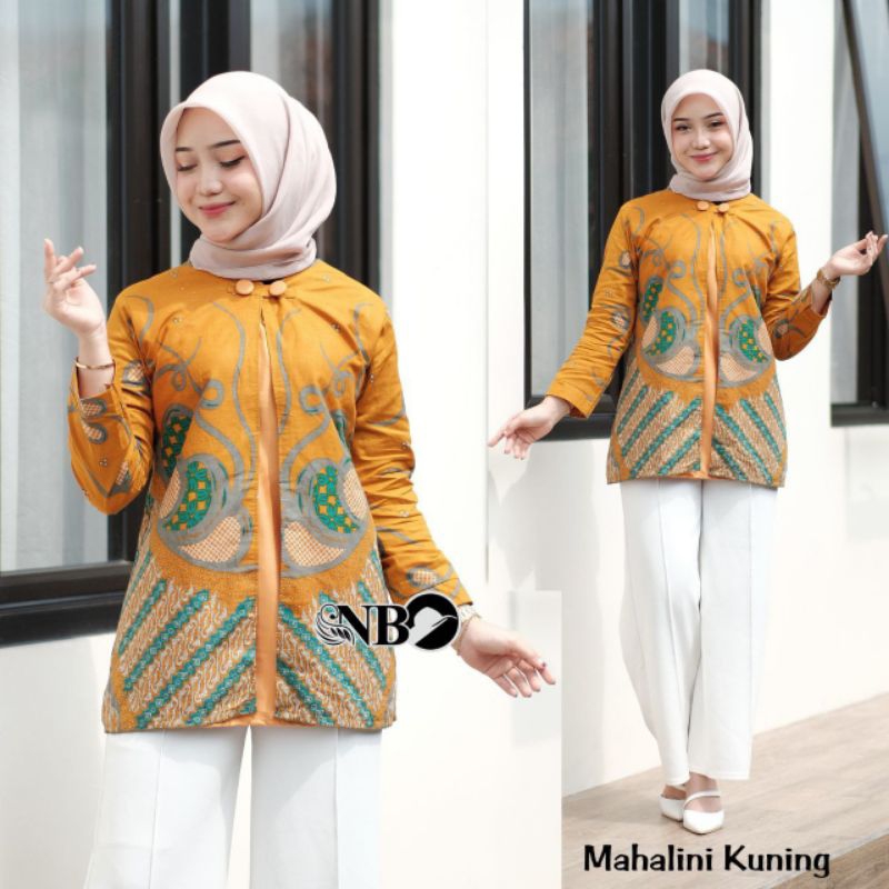 BLOUSE BATIK WANITA ATASAN BAJU BATIK WANITA KATUN