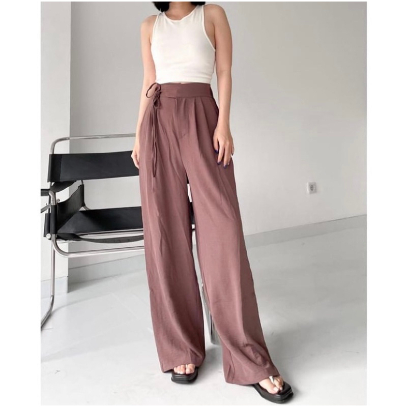 AERA PANTS HIGHWAIST CRINKLE AIRFLOW / PANTS CRINKLE PREMIUM