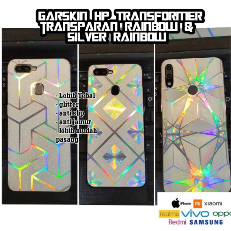 garskin hp Transformer rainbow anti jamur anti gores hp ready all type