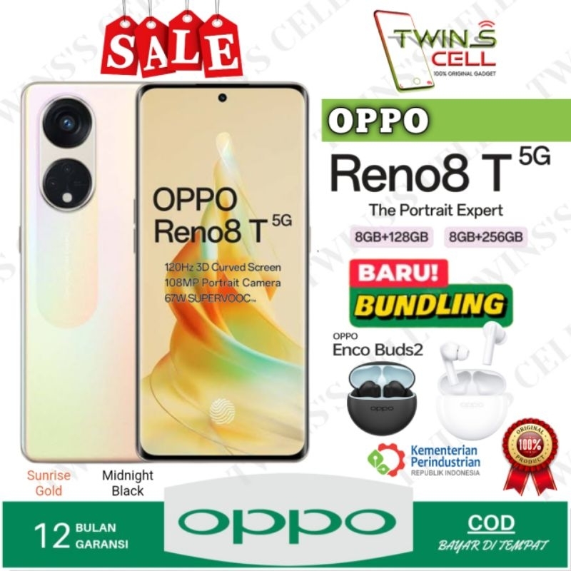OPPO RENO 8T 5G RAM 8/128 GB GARANSI RESMI OPPO INDONESIA