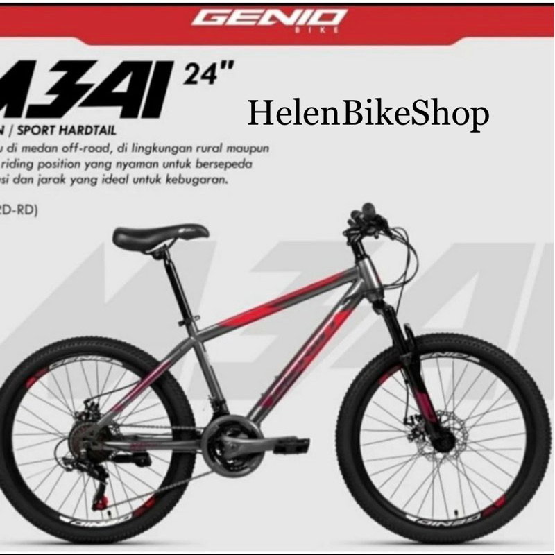 Sepeda MTB 24inch Genio 341 Free Bel Ting-ting