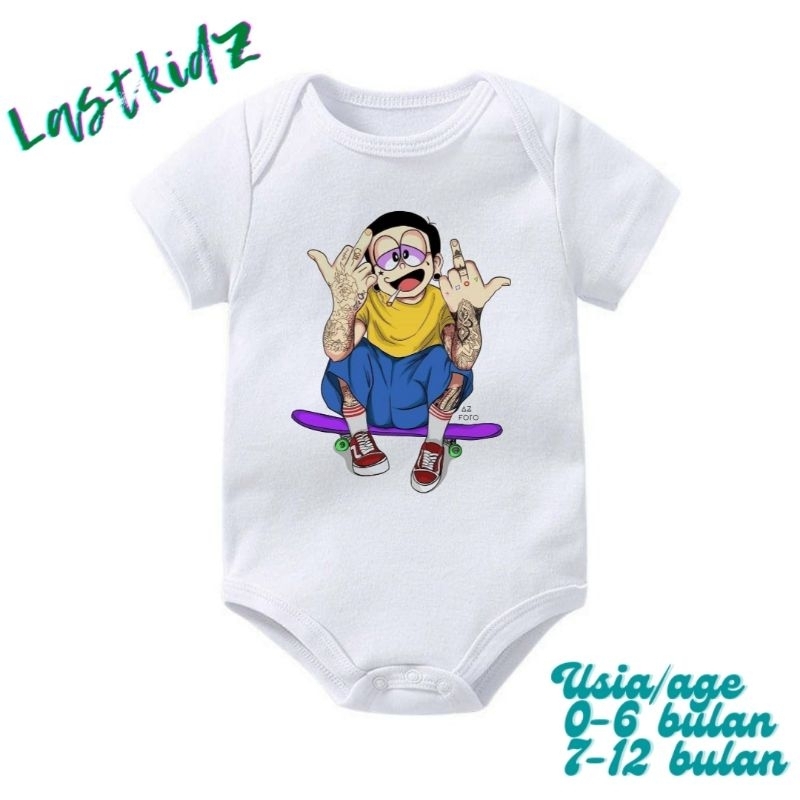BAJU BAYI JUMPER BABY NOBITA JARI TENGAH Jumper Kartun TOKOH ROCK N ROLL kaos bayi kids jumpsuit kid