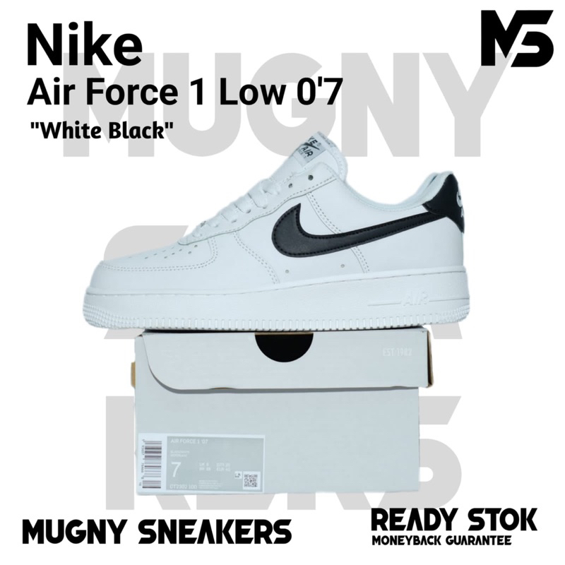 Nike Air Force -1 Low White Black Original