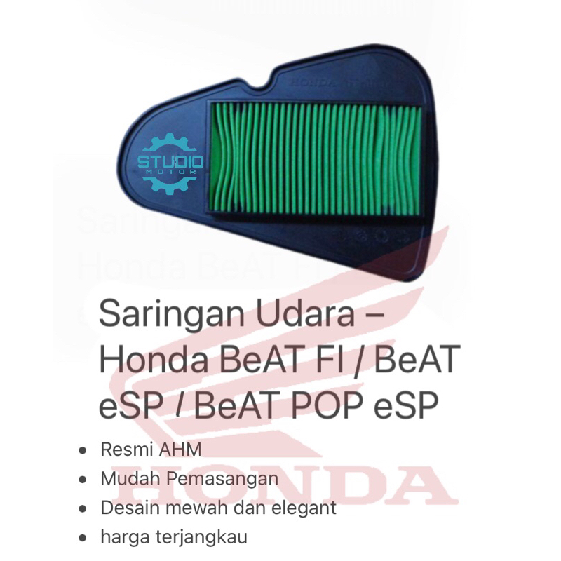 Saringan Filter Udara Beat FI ESP Scoopy FI ESP Vario 110 FI ESP Beat Pop Original HONDA / ASPIRA