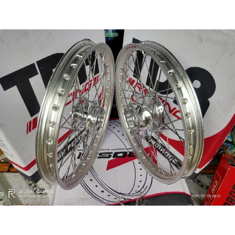 VELG YOSHIMURA SILVER 17 140/140 PNP VIXION NEW/OLD Vega new mx
