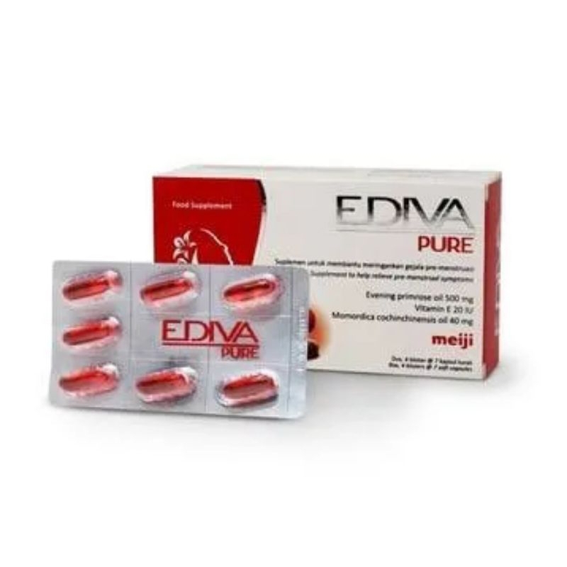 EDIVA PURE SUPLEMEN KULIT KECANTIKAN BOX 28 KAPSUL