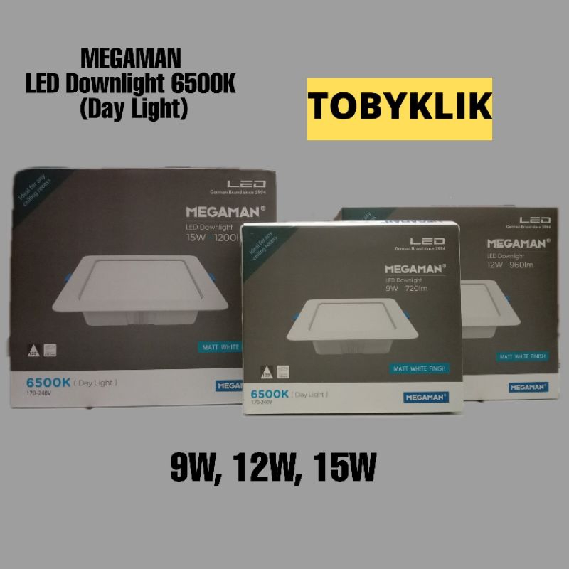 MEGAMAN Lampu Downlight LED MQTL1119-F 6500K 9W, 12W, 15W