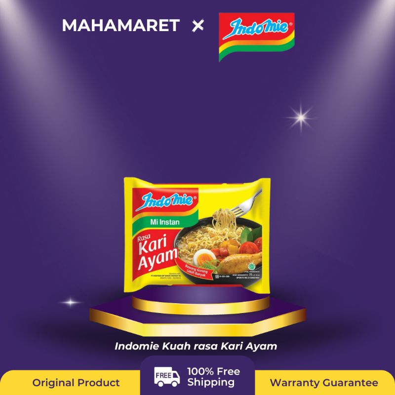 

1 Bungkus - Indomie Kuah rasa Kari Ayam | Mahamaret.