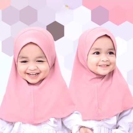 Bergo Anak Clarisa Instan Anak Hijab Basic Jersey Kerudung Anak Usia 1- 3 Tahunan Bergo Anak Bahan Adem Nyaman Dipakai