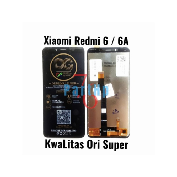 Lcd Touchscreen Fullset Kwalitas Ori Super Redmi 6 - 6A - Putih