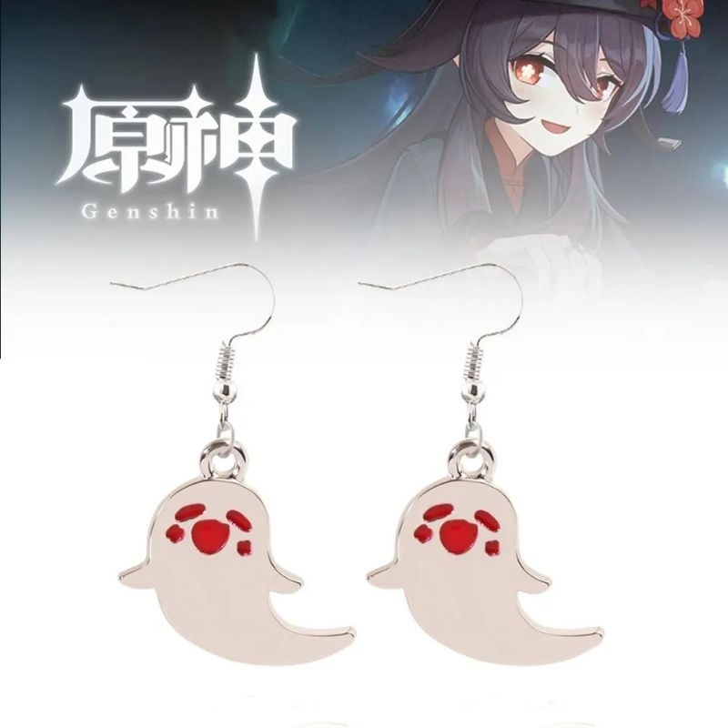 [3KUNI] Anting Cosplay Hu Tao Genshin Impact
