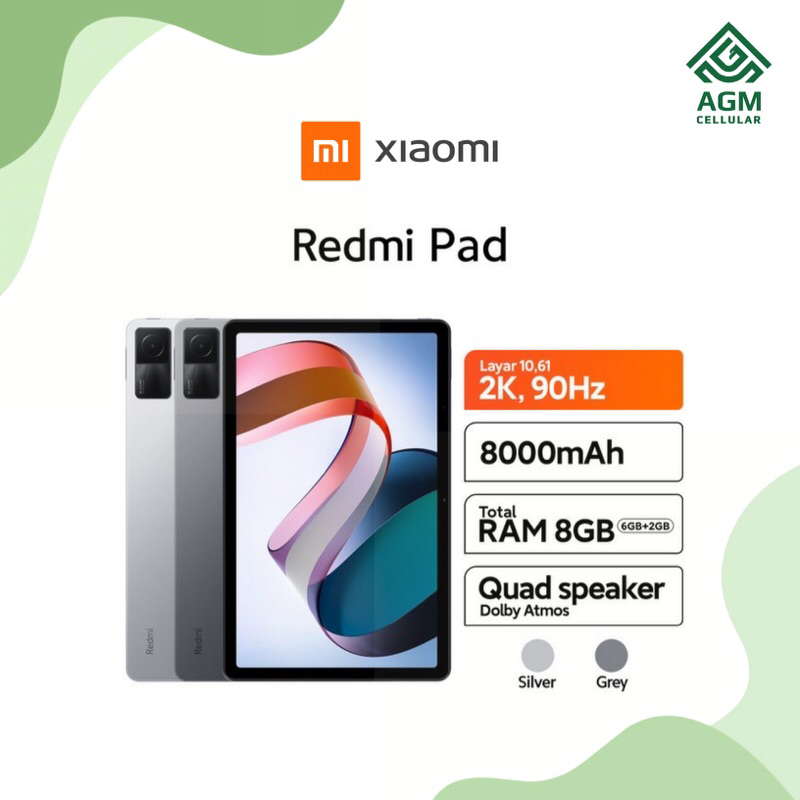 TABLET XIAOMI REDMI PAD WIFI ONLY RAM 6GB/128GB (Graphite Gray & Moonlight Silver)