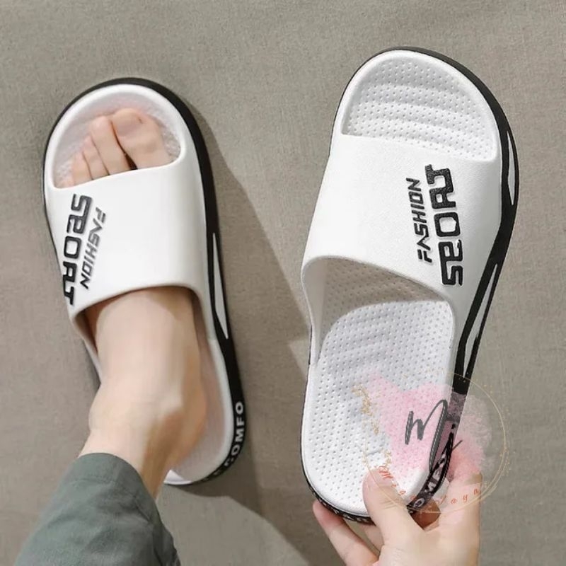 MEGA JAYA Sandal pria / unisex selop terbaru sandal korea pria sandal lelaki sandal jumbo