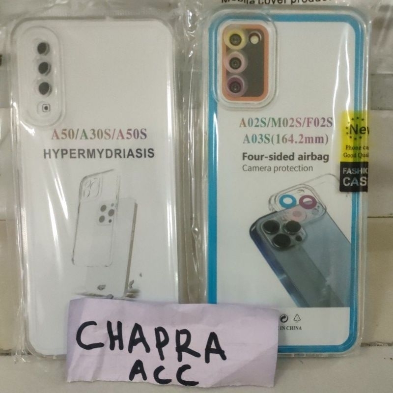 Softcase case slikon kondom bening type Hp Samsung A02S/A50/A50S CLEAR BAG SPACE TPU pelindung camera kamera