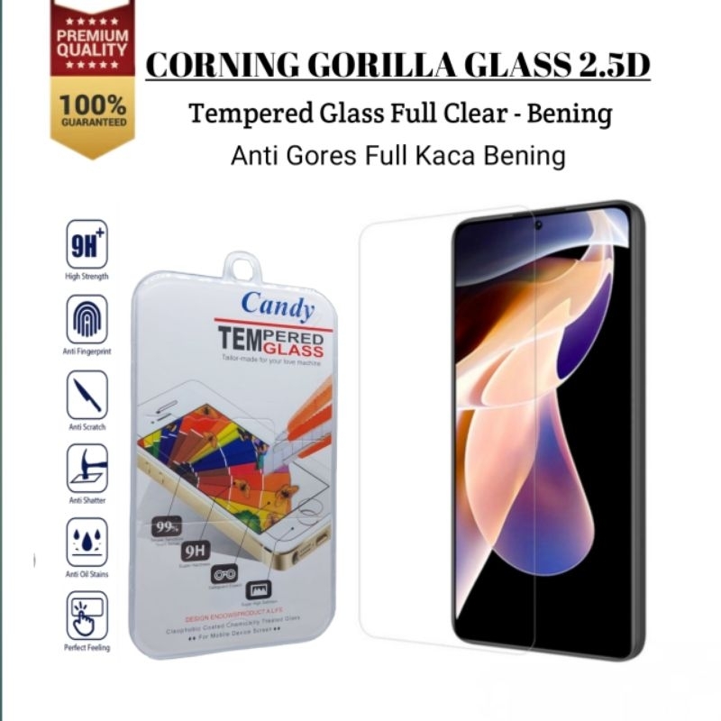 Gorilla Glass Bening Xiaomi Redmi Note 10 4G 5G / Redmi Note 10s Premium Tempered Glass Full Clear A