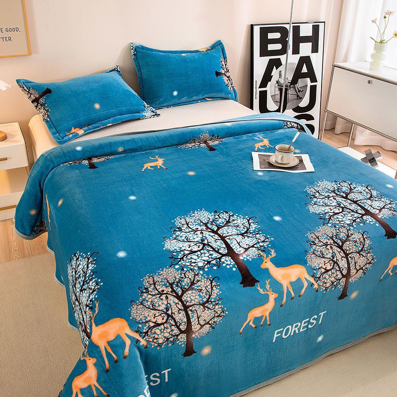 New Selimut Bulu Dewasa Size 140x200 Termurah-Rusa pohon 140