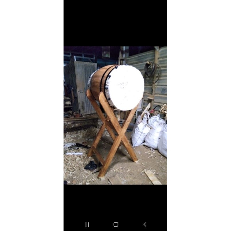 Bedug kayu kulit kambing/bedug dekorasi/bedug musholah/bedug masjid