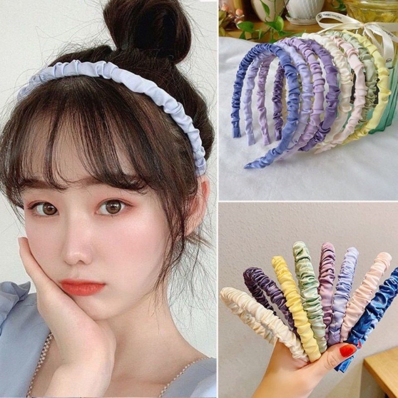 Bando Scrunchie Satin Korea / Bando Korea Serut