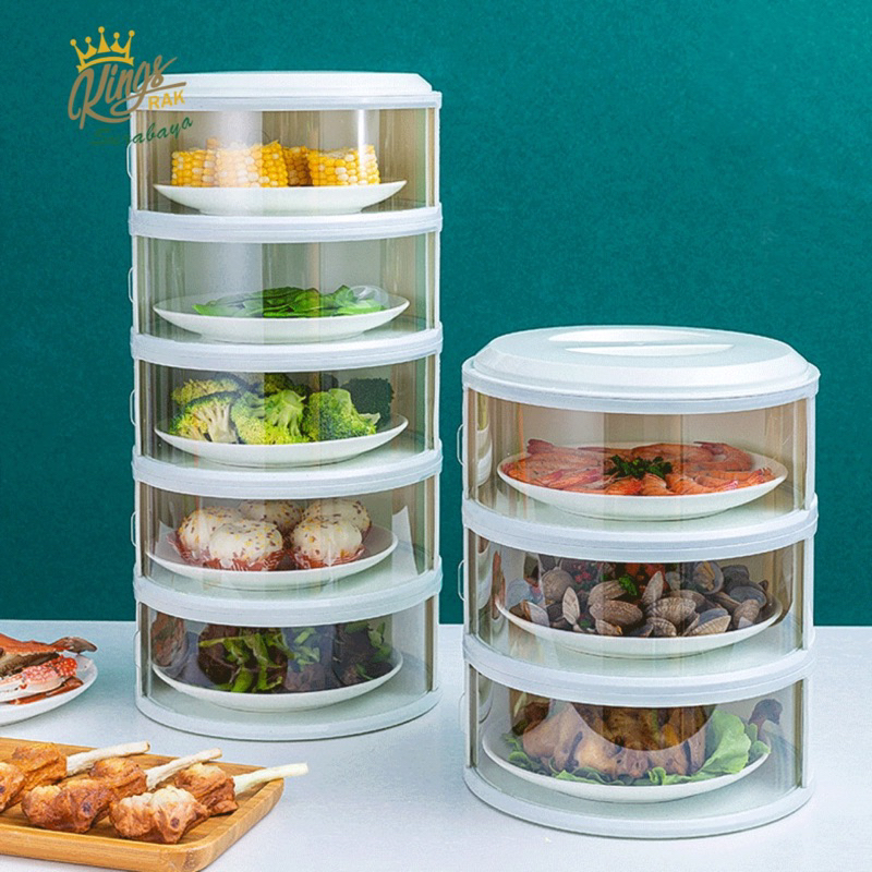 NEW TUDUNG SAJI SUSUN 4 FOOD RACK STORAGE TUDUNG SAJI 4 SUSUN RAK MAKANAN SUSUN RANTANG SUSUN SAYUR