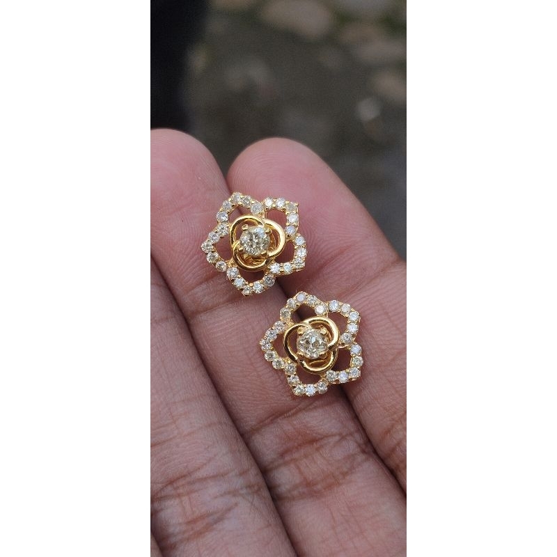 NEW READY ANTING/GIWANG TUSUK EMAS BERLIAN EROPA MOTIF BUNGA