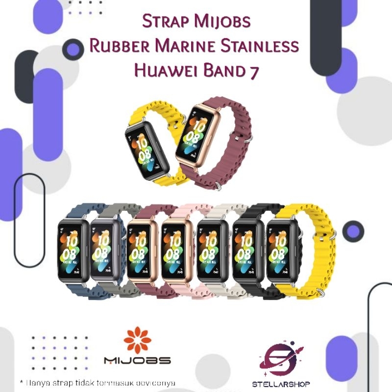 Strap Mijobs Marine Stainless Buckle For Huawei Band 7