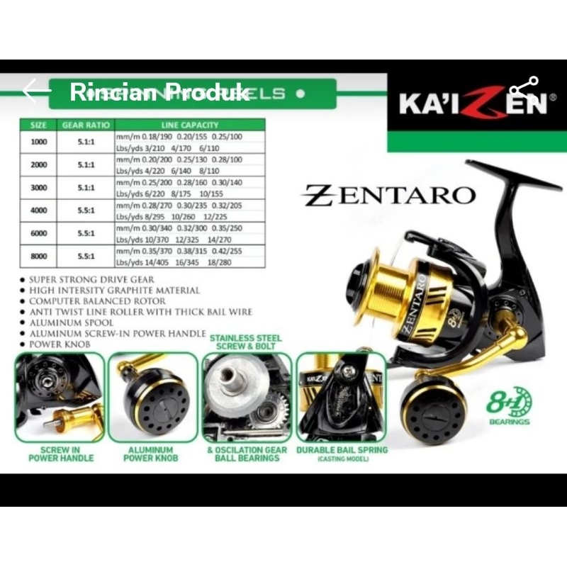 reel kaizen zentaro atau oarai 6000 power handel