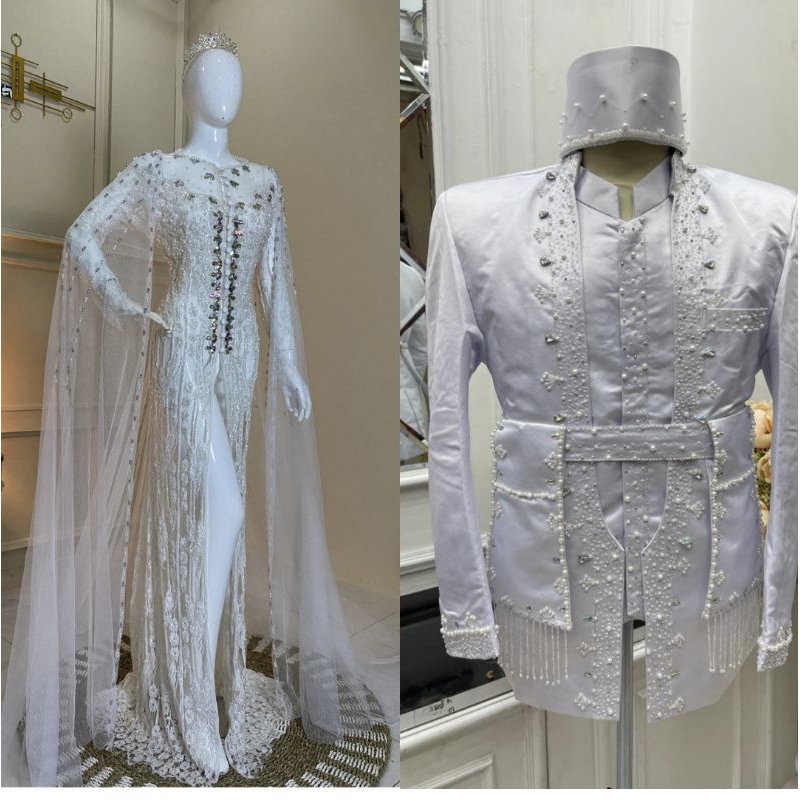 KEBAYA COUPLE MEWAH BEREKOR//SET COUPLE SEMATA KAKI FULL PAYET//BAJU AKAD//GAUN PENGANTIN