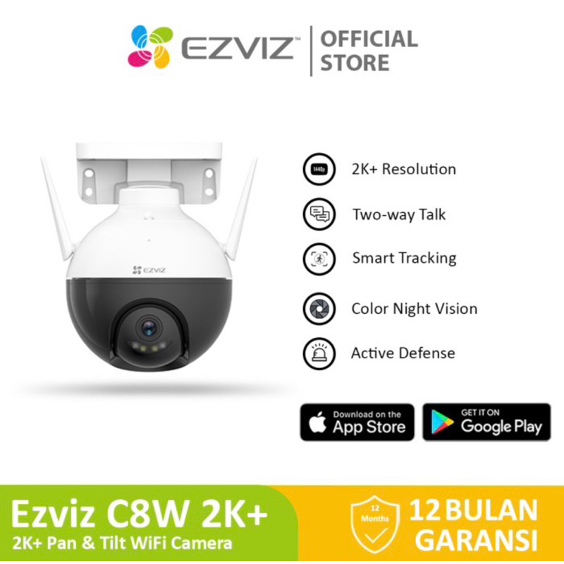 EZVIZ C8C Outdoor Pan Tilt Wifi IP Camera Color Nigth Vision H.265
